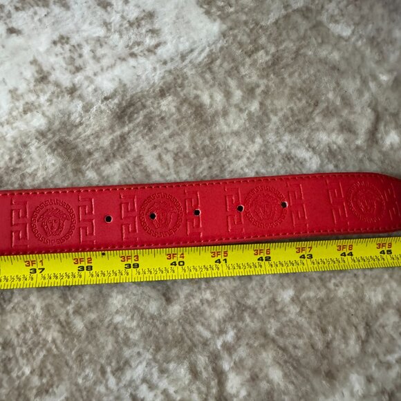 Gold and Red Designer Belt - Picture 5 of 6